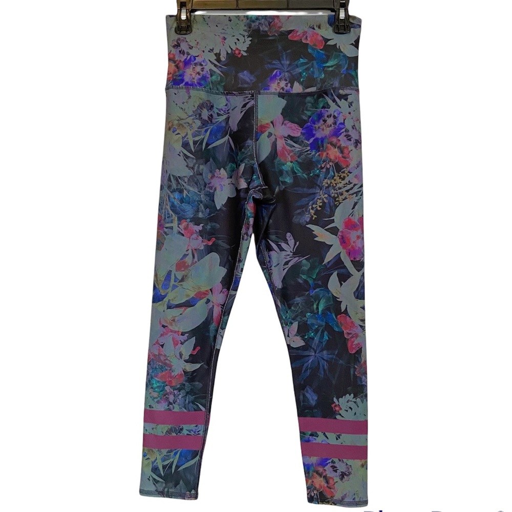 Evolution + Creation dark floral running yoga leggings